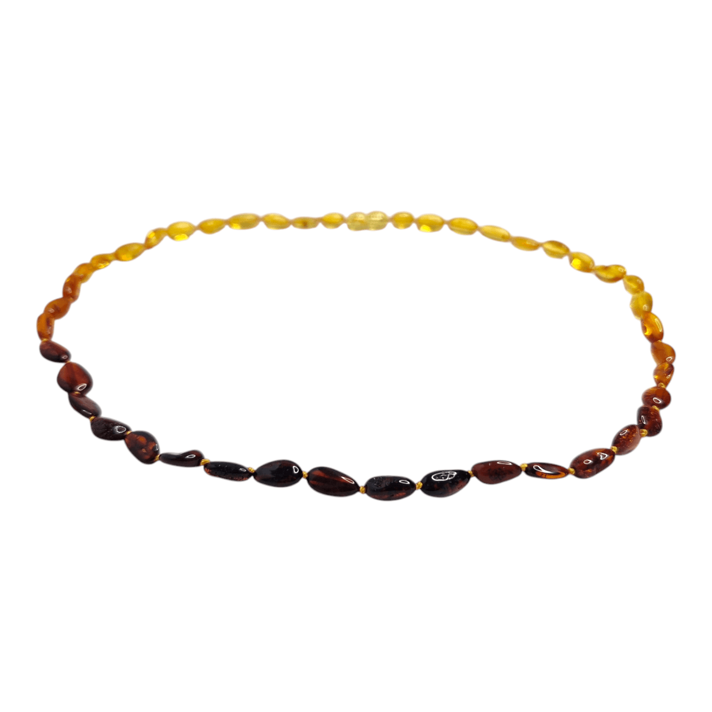 Amber Beads 'Rainbow'. - Vintage - Amber - Jewelry -Bean - Neckalace - Baltic Mystery | Amber Jewelry