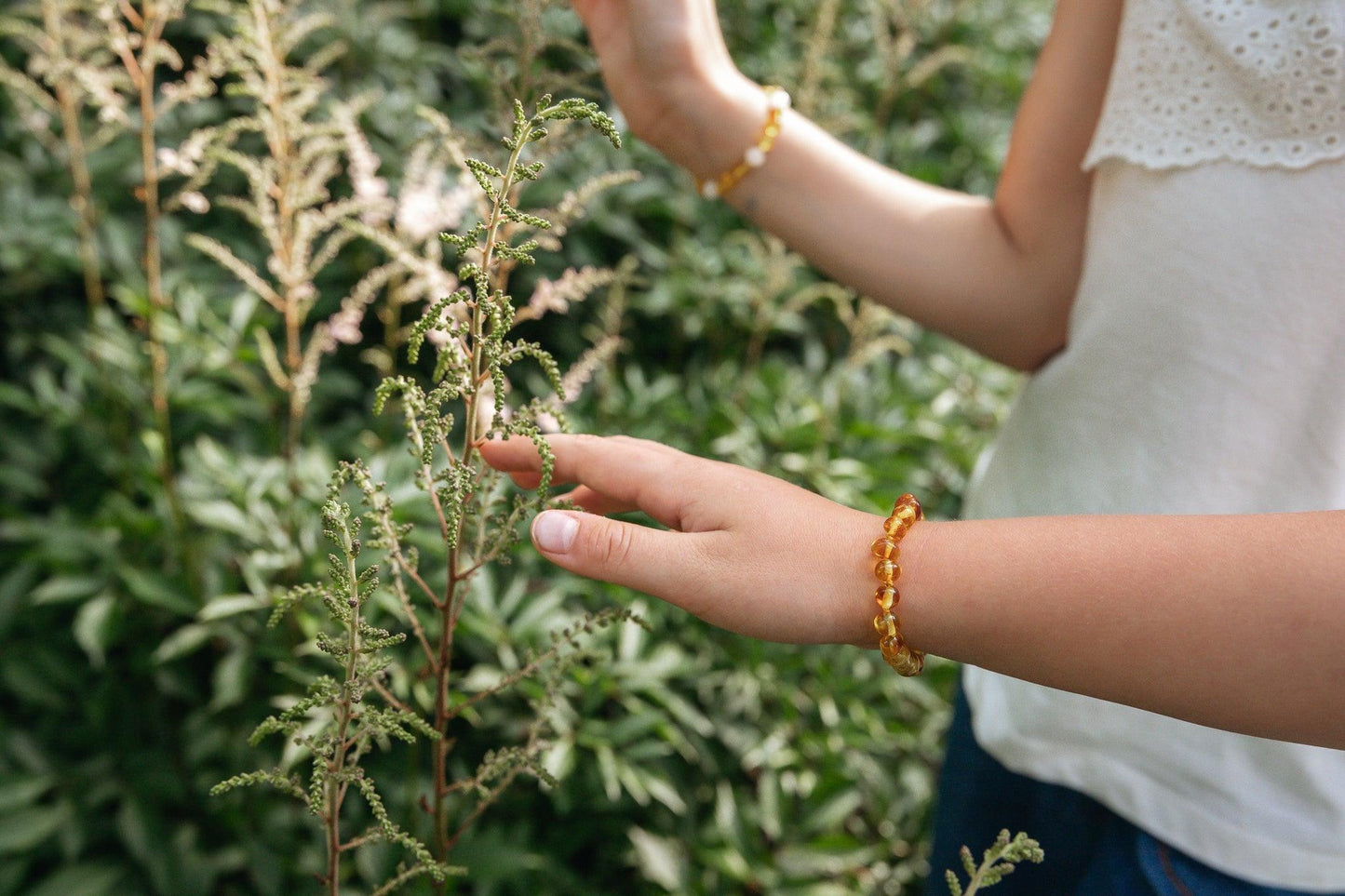 Amber Necklace - Bracelet ' Polished Honey '. Amber - Kids - Jewelry