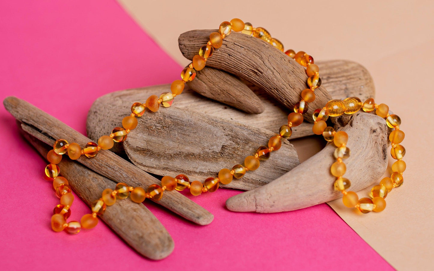 Polished / Raw Amber Honey Set - Baltic Mystery | Amber Jewelry