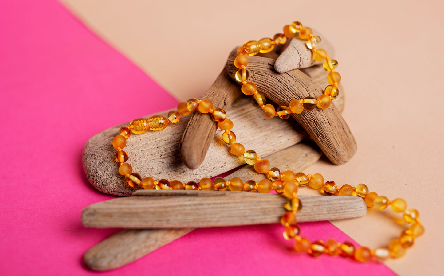 Polished / Raw Amber Honey Set - Baltic Mystery | Amber Jewelry