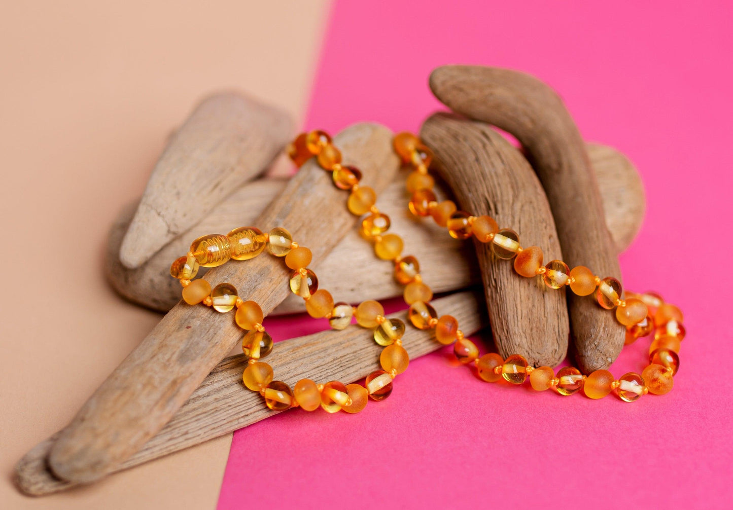 Polished / Raw Amber Honey Set - Baltic Mystery | Amber Jewelry
