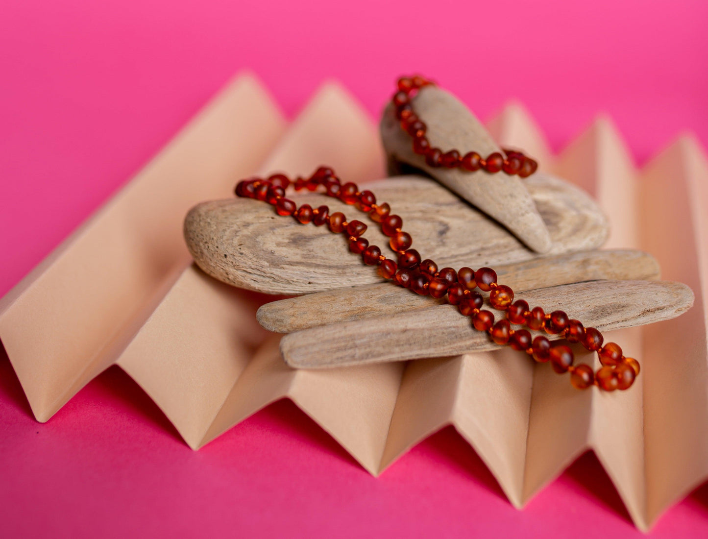 Raw Amber Cognac Set - Baltic Mystery | Amber Jewelry