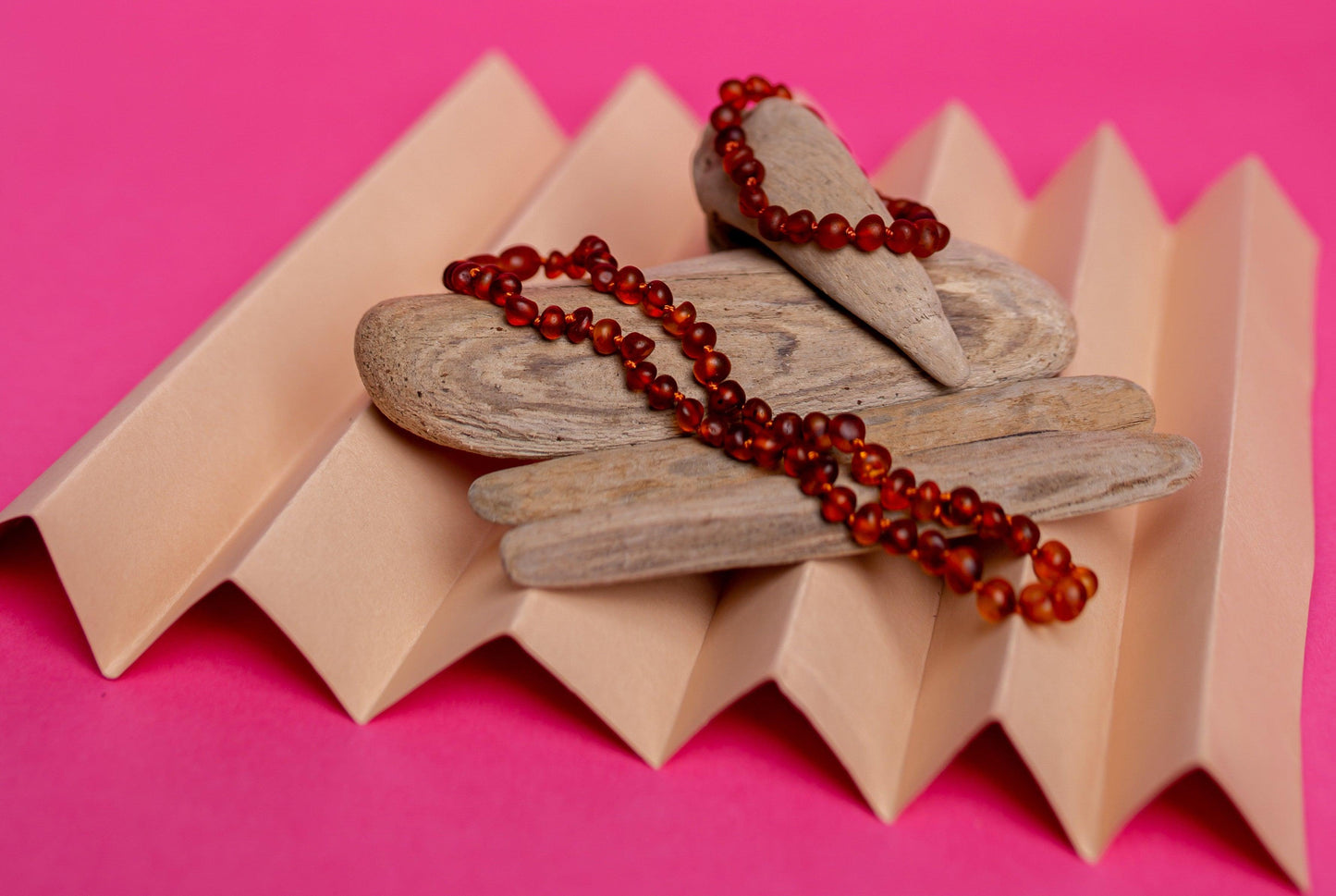 Raw Amber Cognac Set - Baltic Mystery | Amber Jewelry