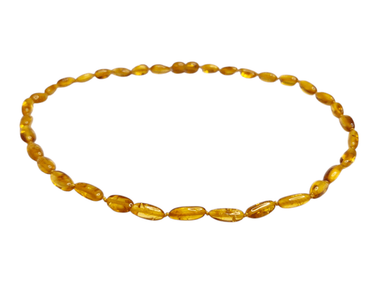 Amber Beads 'Golden' .Vintage - Bean - Natural - Jewelry - Baltic Mystery | Amber Jewelry