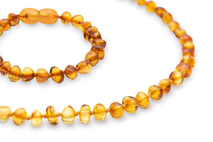 Amber Necklace - Bracelet ' Polished Honey '. Amber - Kids - Jewelry