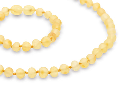 Amber necklace - Bracelet 'Raw Lemon'. Amber - Set - Jewelry