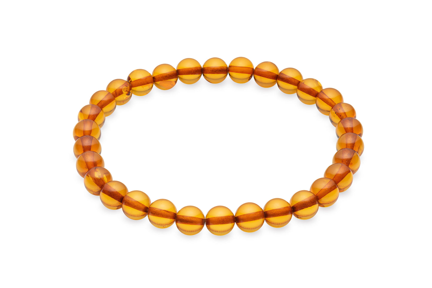 Baltic Amber Bracelet  'Honey'.  Elegance - Unisex - Outfit