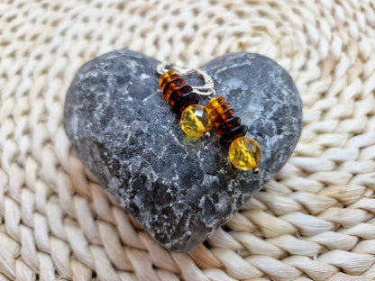 Baltic amber earrings ' Spinner ': Elegant - Jewelry - Design - Baltic Mystery | Amber Jewelry