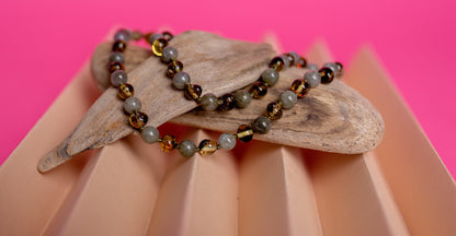 Forest Green with Labradorite - Baltic Mystery | Amber Jewelry