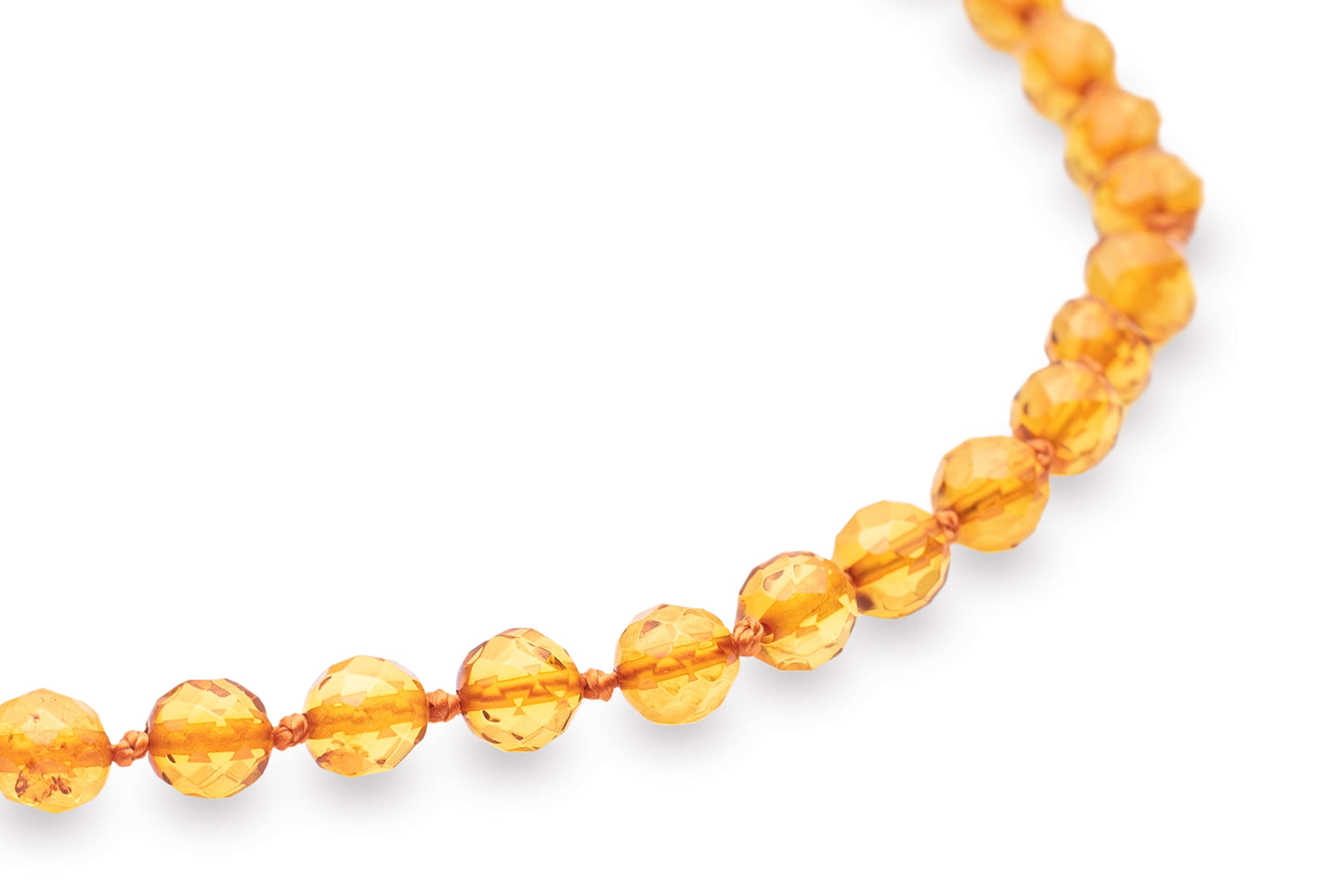Luxurious Faceted Honey Necklace - Baltic Mystery | Amber Jewelry