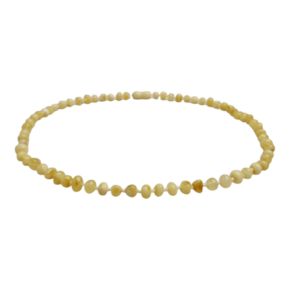 Natural White Amber Necklace - Baltic Mystery | Amber Jewelry