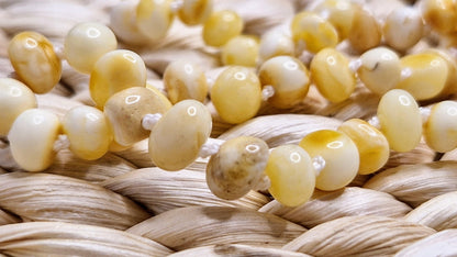Natural White Amber Necklace - Baltic Mystery | Amber Jewelry