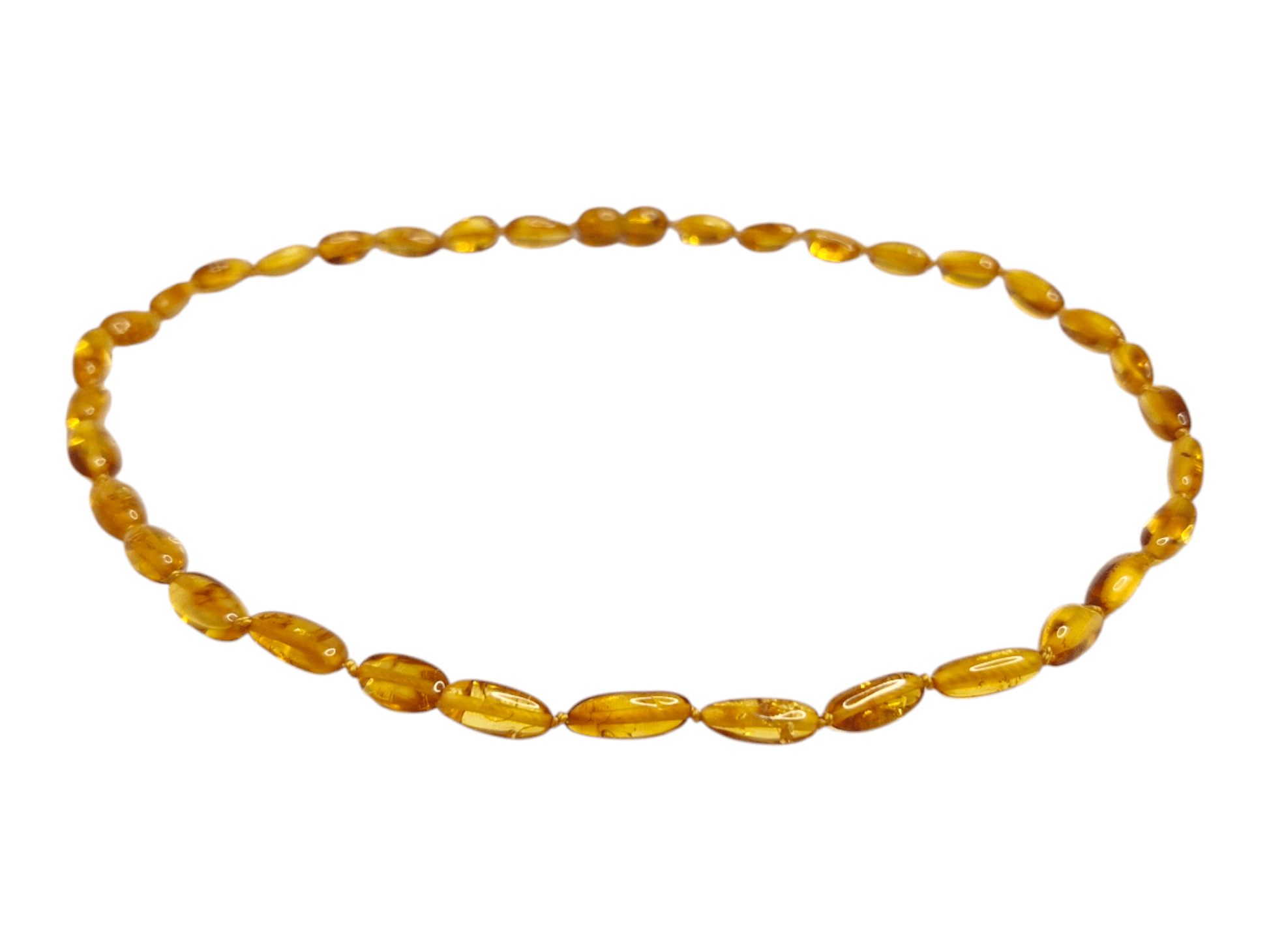 Golden Bean Amber Necklace - Baltic Mystery | Amber Jewelry