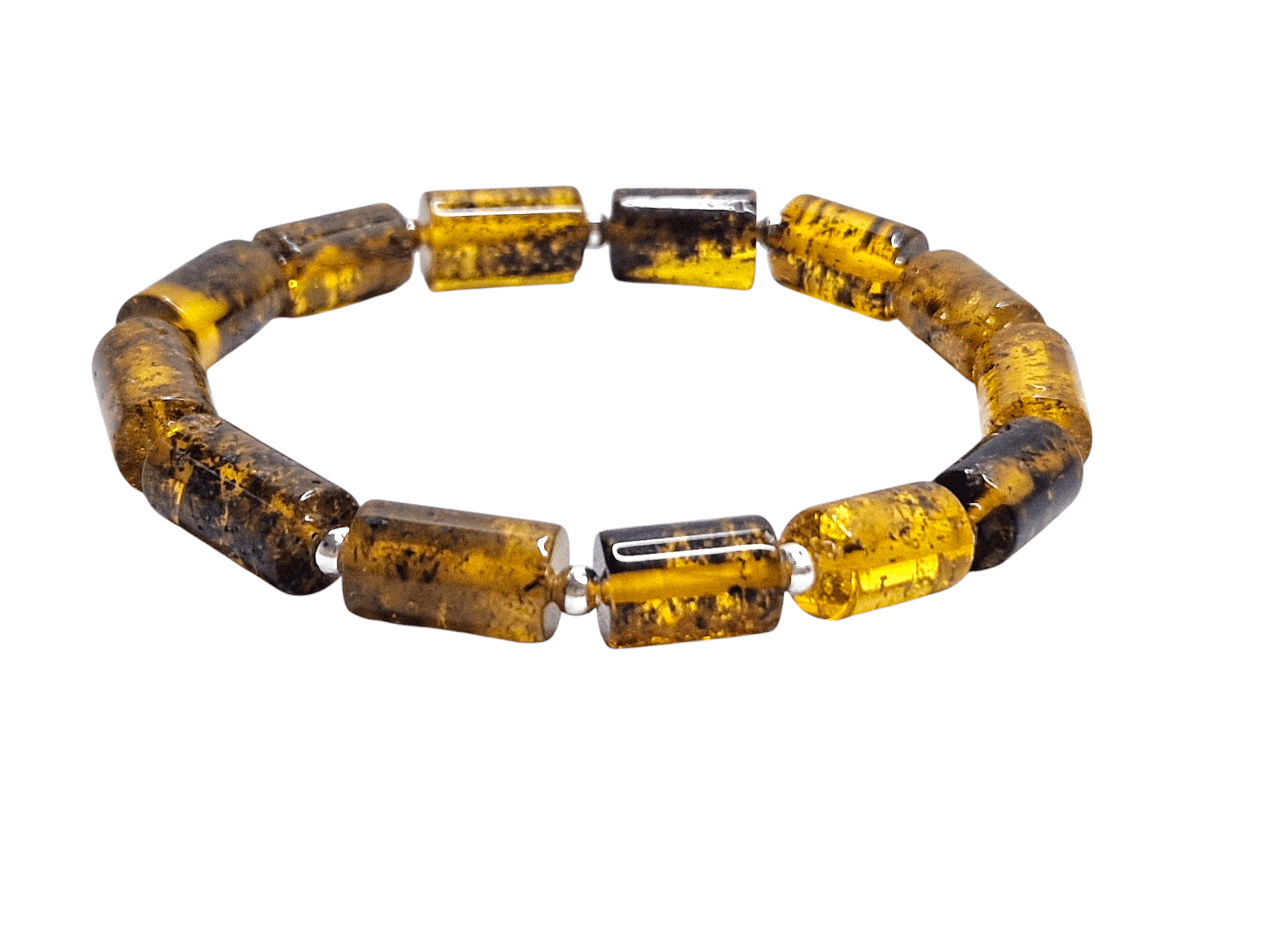 Amber bracelet 'Forest' - Elegant Baltic Amber Jewelry - Baltic Mystery | Amber Jewelry