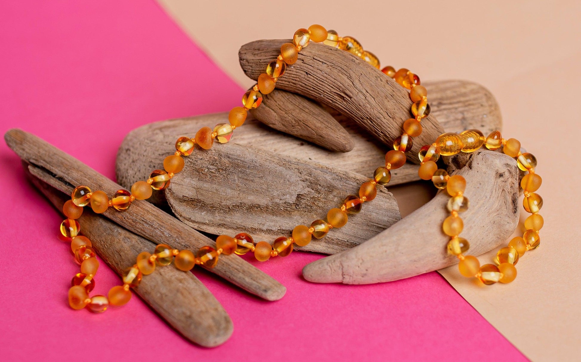 Polished / Raw Amber Honey Set - Baltic Mystery | Amber Jewelry