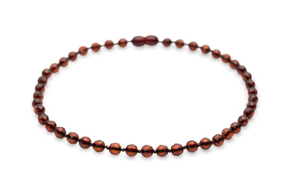 Luxurious Faceted Cherry Necklace - Baltic Mystery | Amber Jewelry