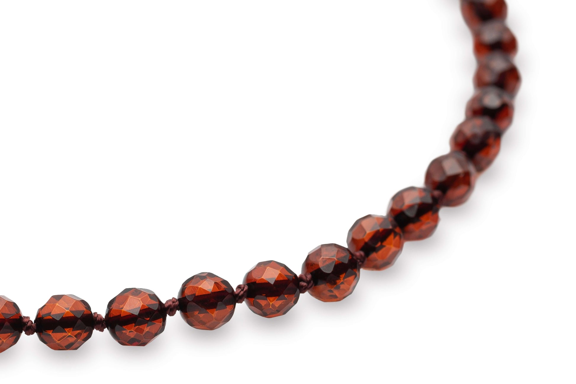 Luxurious Faceted Cherry Necklace - Baltic Mystery | Amber Jewelry