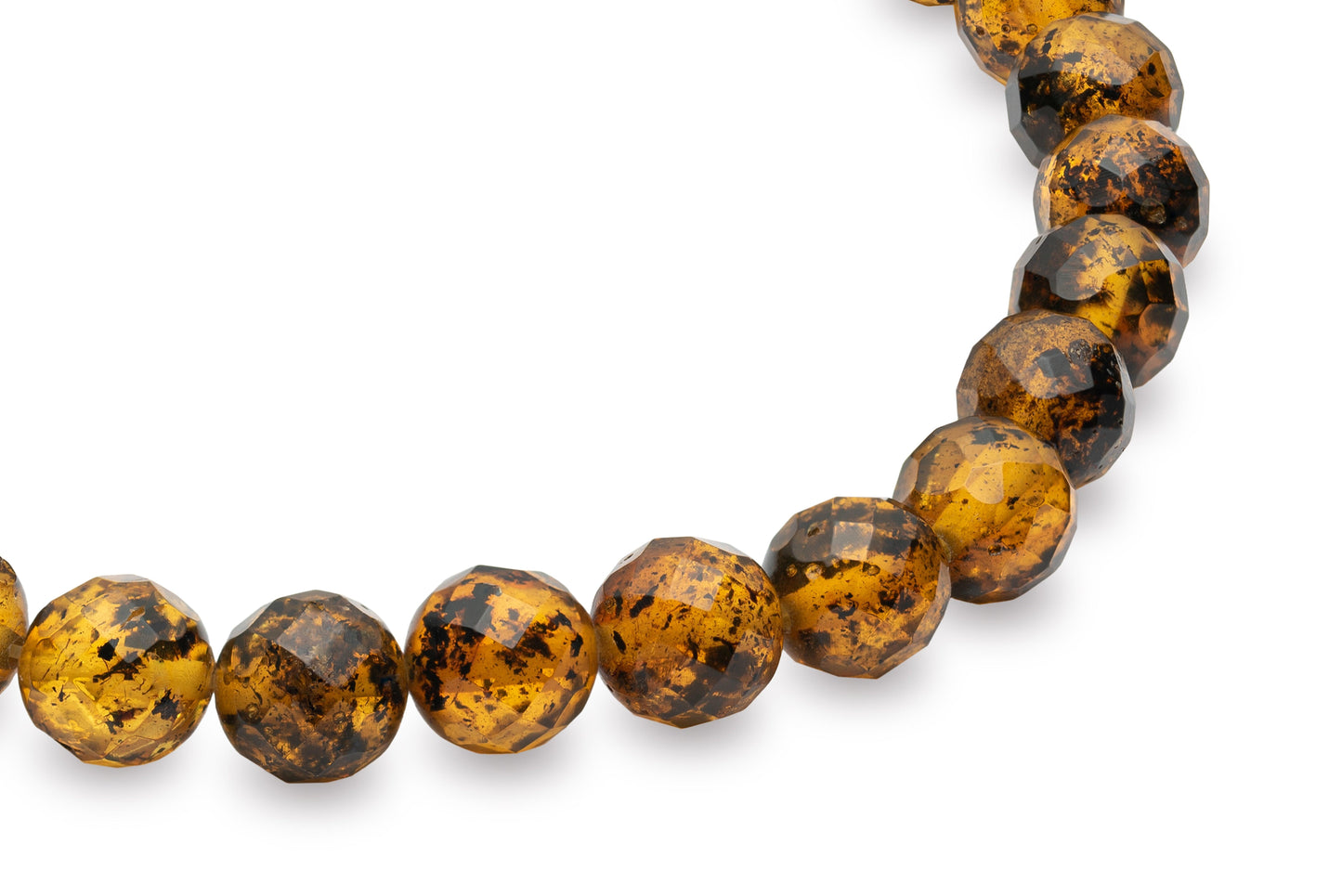 Luxurious Green Amber Faceted Bracelet - Baltic Mystery | Amber Jewelry