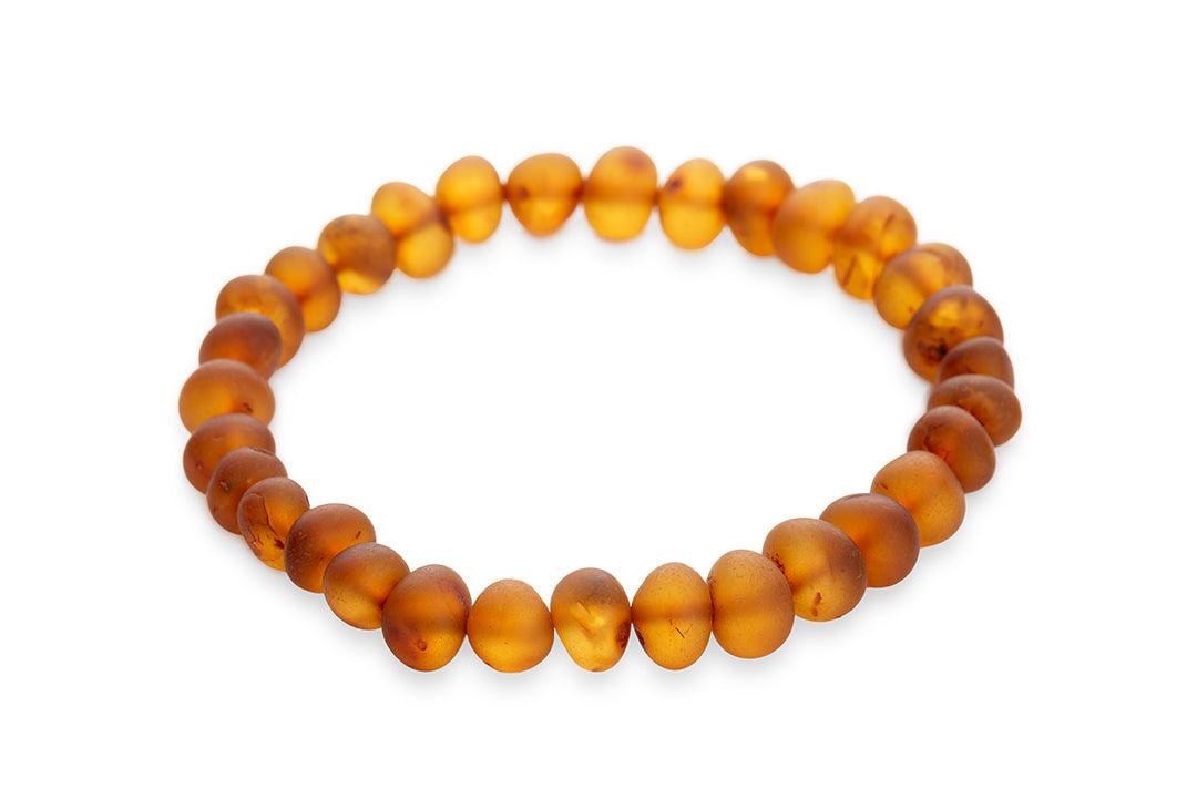 Raw Cognac Baltic Amber Bracelet - Baltic Mystery | Amber Jewelry