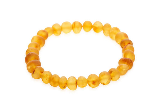 Raw Honey Amber Bead Bracelet - Baltic Mystery | Amber Jewelry