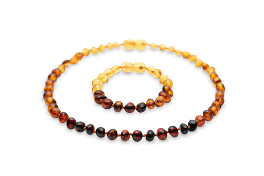 Raw Rainbow Amber Set - Baltic Mystery | Amber Jewelry